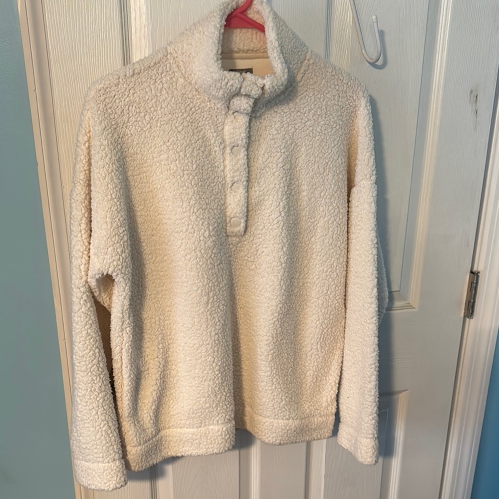 Cozy Cream Sherpa Pullover